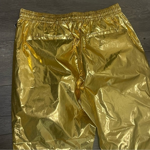 RALPH LAUREN Women's Gold Metallic Taffeta Jogger Track Pants Size 12 NWT $225 - Picture 11 of 11